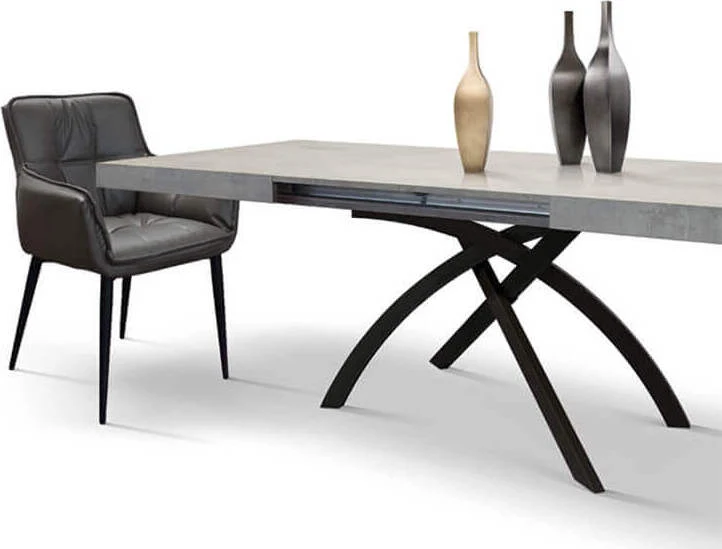 VEGA - sedia moderna ecopelle cm 43 x 63 x 86 h Antracite Milani Home