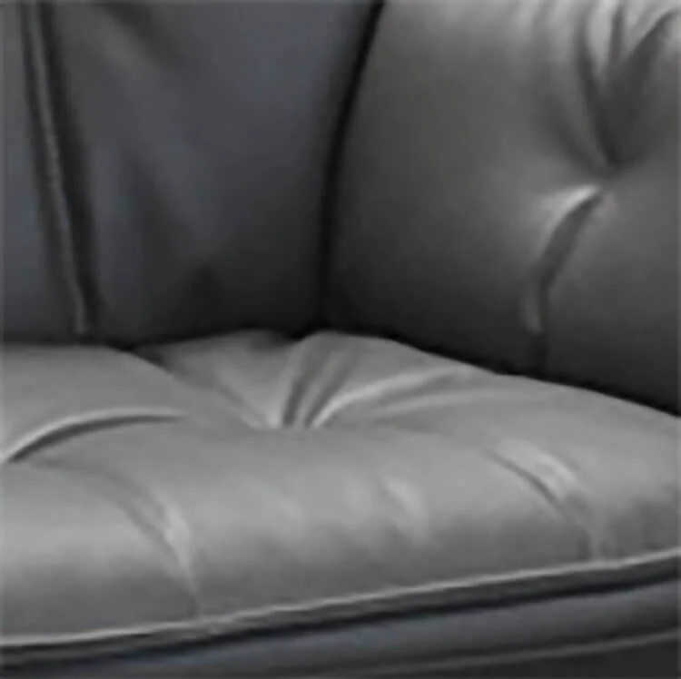 VEGA - sedia moderna ecopelle cm 43 x 63 x 86 h Antracite Milani Home