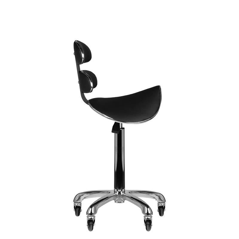 Velocità di rotazione sgabello cosmetico alto nero am-880