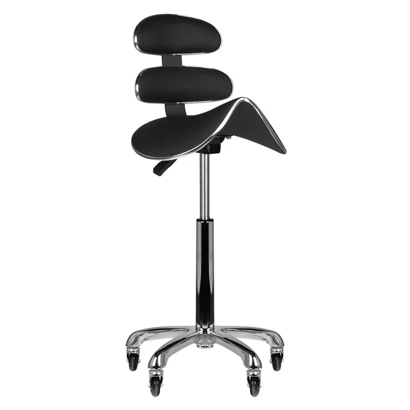 Velocità di rotazione sgabello cosmetico alto nero am-880