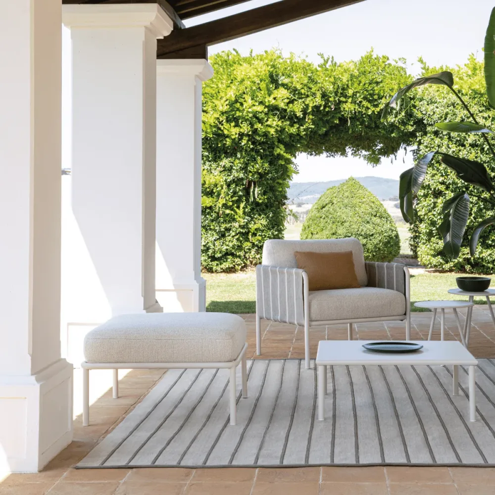 Cuscino bracciolo per sedute "Hamptons" tessuto sfoderabile cm 50x23 36h Vermobil