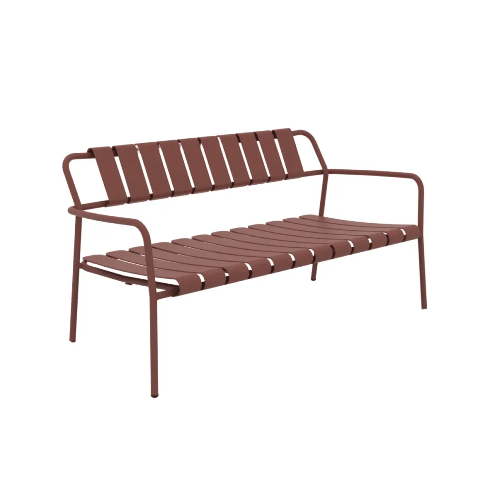 Panchina lounge alluminio "Verdea" divanetto da giardino cm 146x70 76h Vermobil
