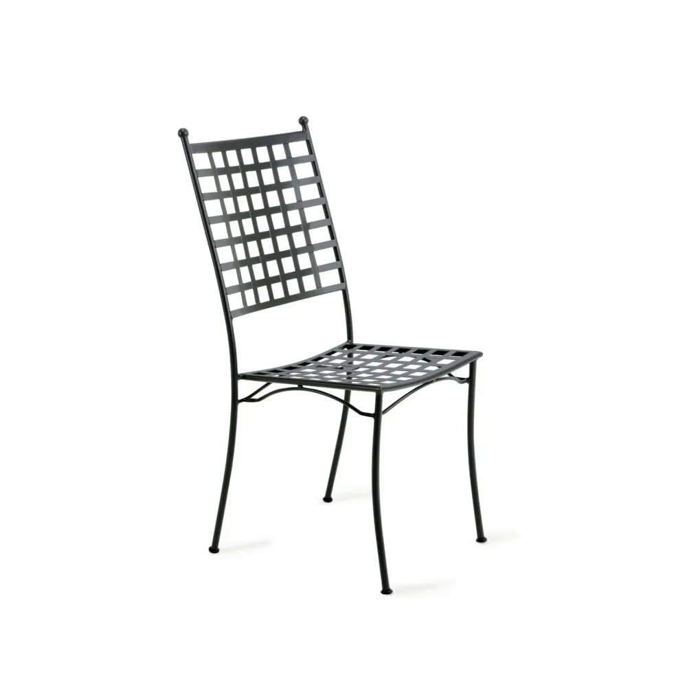 Set di sedie moderne metallo verniciato "Tosca" da giardino impilabili cm 45x58 100h Vermobil