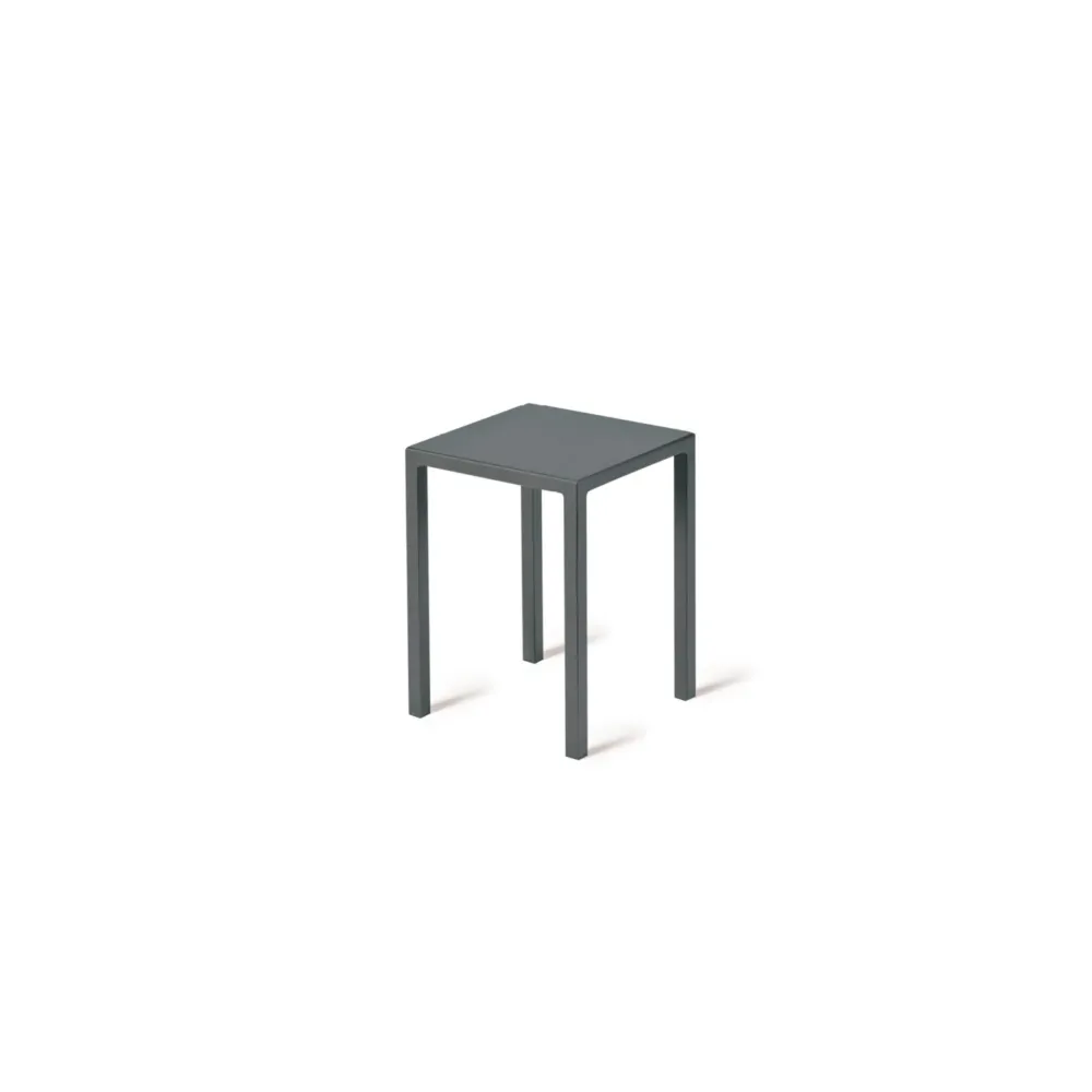 Sgabello basso metallo moderno "Quatris" tavolino da caffè per giardino Vermobil