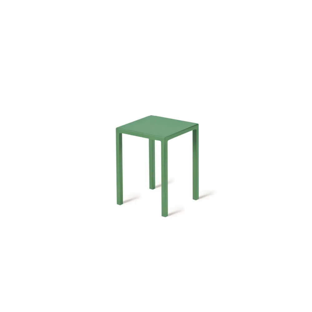 Sgabello basso metallo moderno "Quatris" tavolino da caffè per giardino Vermobil