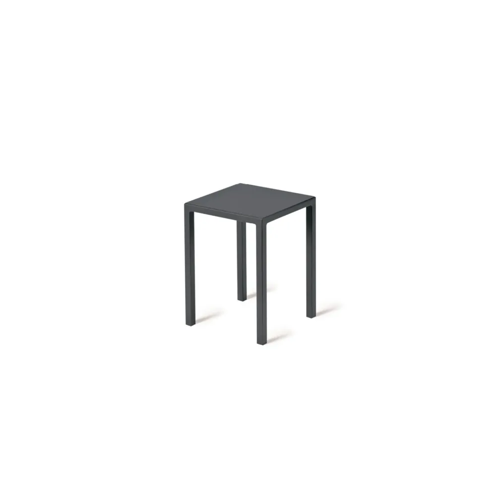 Sgabello basso metallo moderno "Quatris" tavolino da caffè per giardino Vermobil