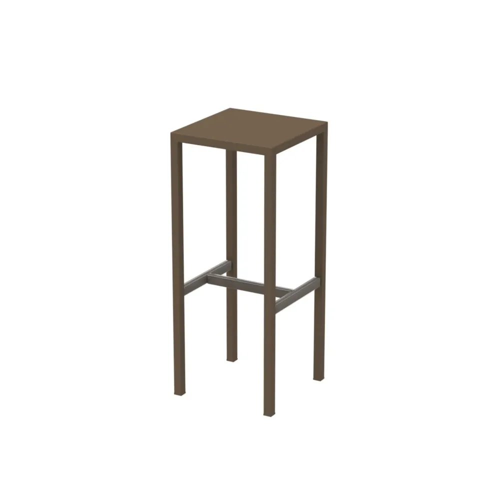 Sgabello metallo verniciato "Seaside" da giardino cm 32x32 78h Vermobil