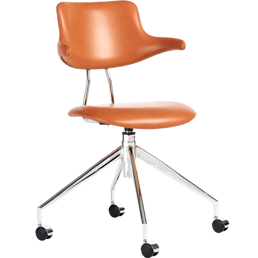 VL119 SEDIA GIREVOLE PELLE VERMUND