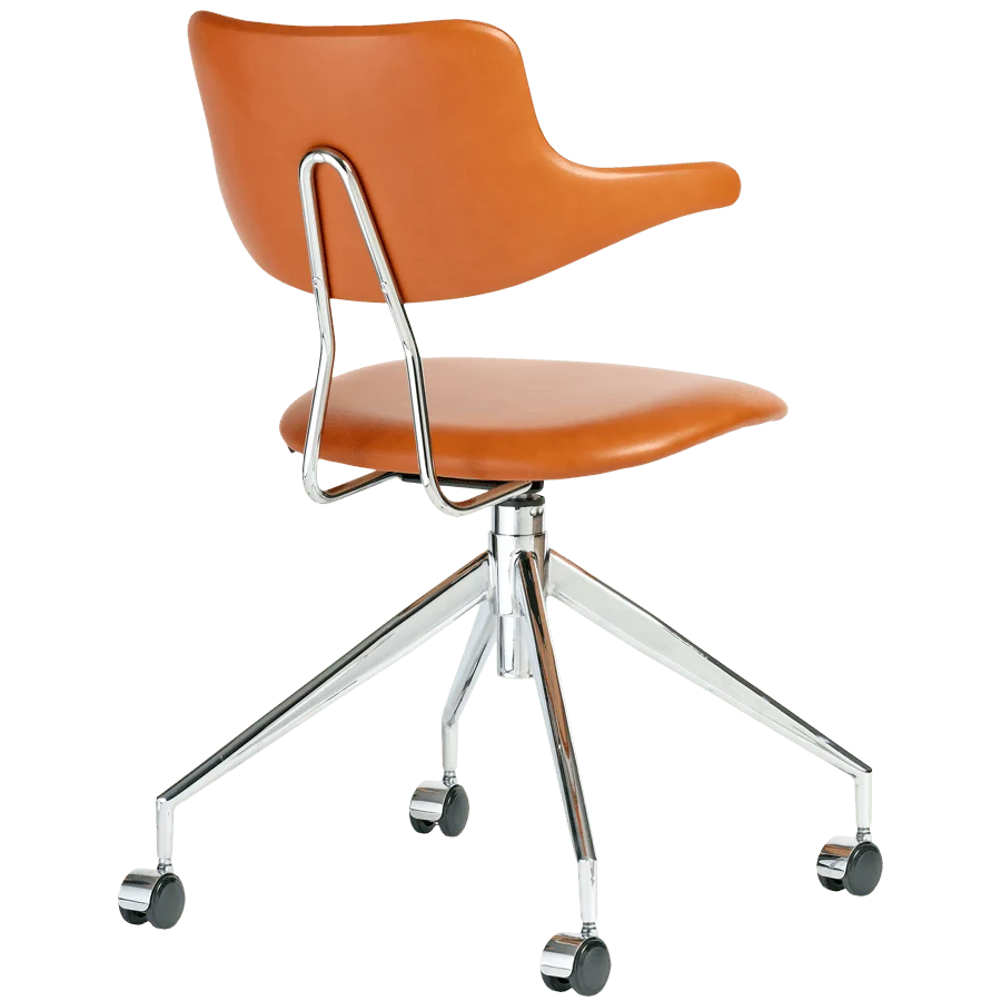 VL119 SEDIA GIREVOLE PELLE VERMUND