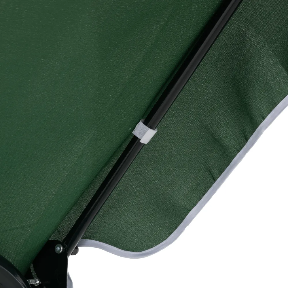 VESTIAMO CASA GIARDINO - Dondolo da Giardino 3 Posti Verde Acciaio con Tettuccio - h153x170x110 cm