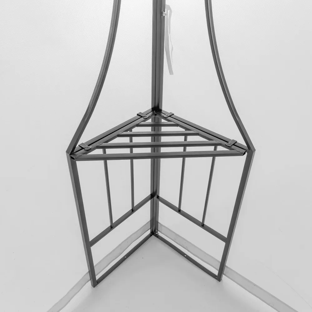 VESTIAMO CASA GIARDINO - Gazebo da giardino Acciaio Antracite con Telo Poliestere Grigio e Zanzariera 3x3 metri