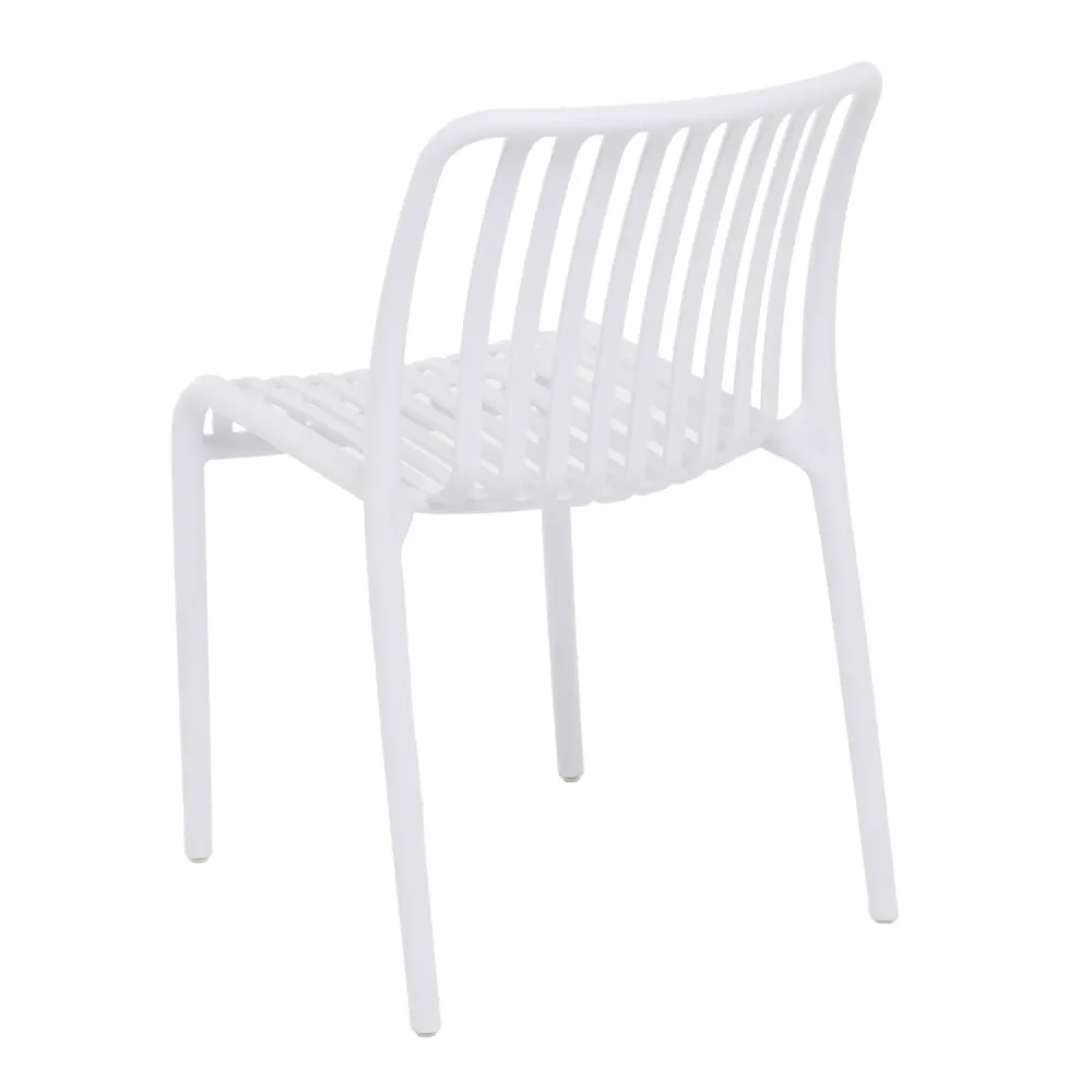 VESTIAMO CASA GIARDINO - Sedia da giardino Polipropilene Bianca - h79x42x42 cm