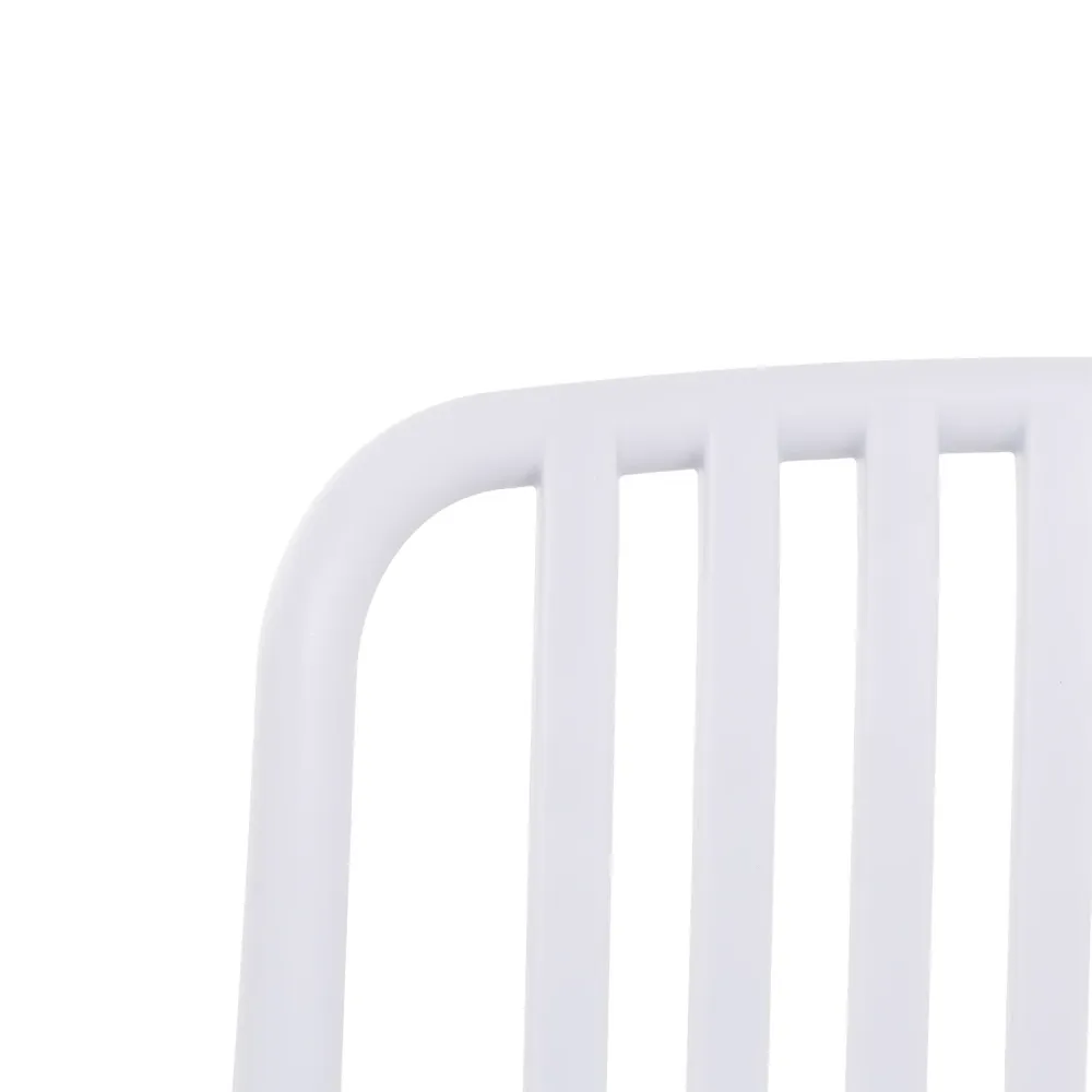 VESTIAMO CASA GIARDINO - Sedia da giardino Polipropilene Bianca - h79x42x42 cm
