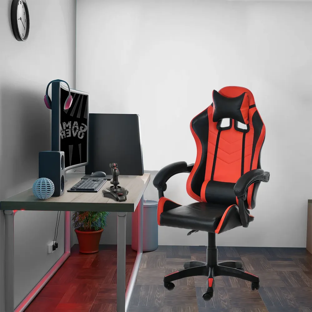 VESTIAMO CASA - Poltrona Gaming Rosso e Nero