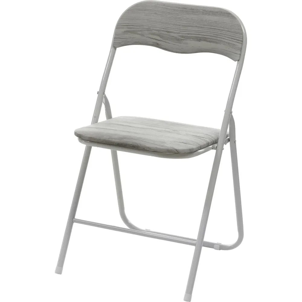 VESTIAMO CASA - Sedia Pieghevole Bianco Effetto Legno - h78x44x43 cm