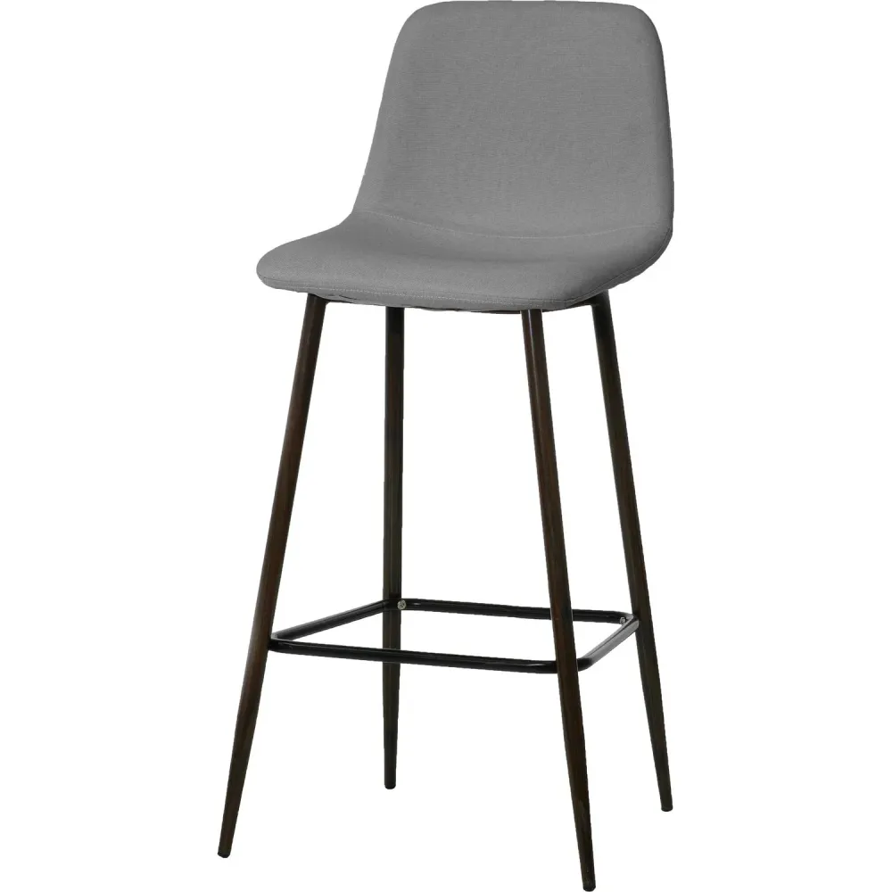 VESTIAMO CASA - Sgabello Alto tessuto Lino Grigio - h103x43x40 cm