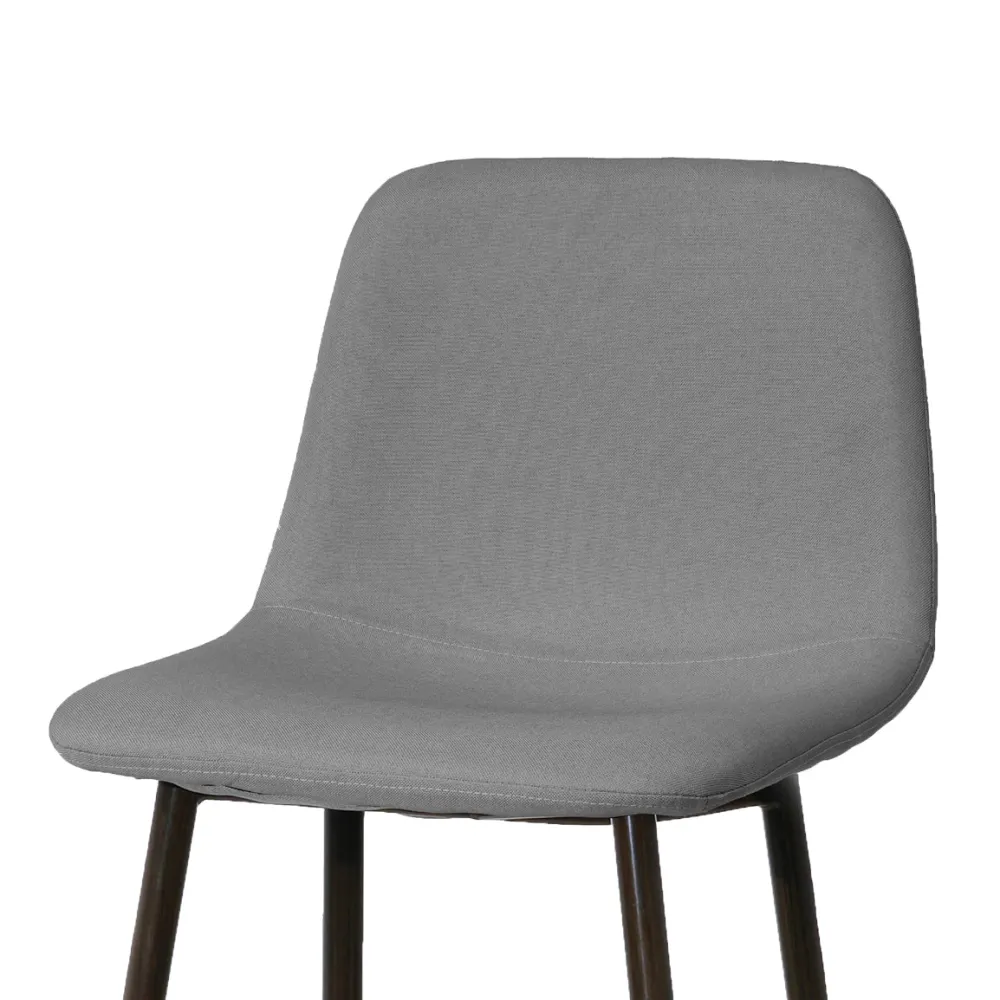 VESTIAMO CASA - Sgabello Alto tessuto Lino Grigio - h103x43x40 cm