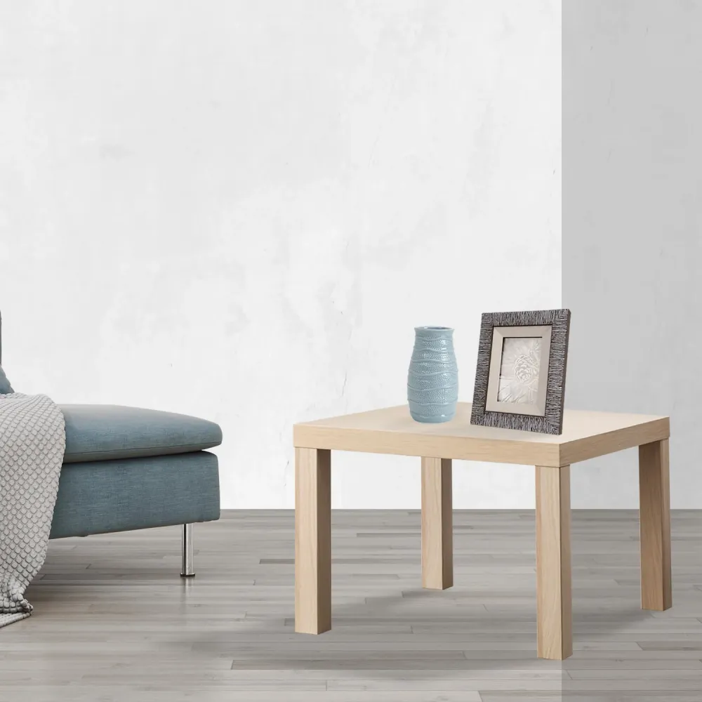 VESTIAMO CASA - Tavolino quadrato legno naturale - h45x45x45 cm