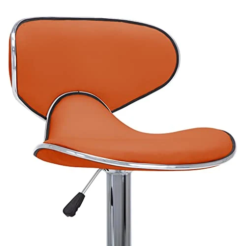 vidaXL Sgabelli da Bar 2 pz Arancioni Similpelle