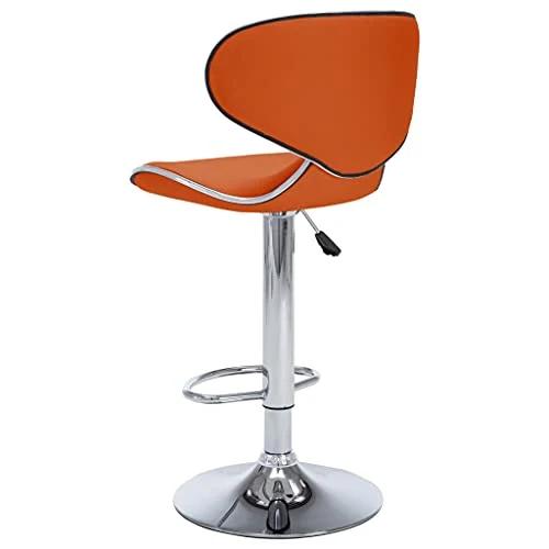 vidaXL Sgabelli da Bar 2 pz Arancioni Similpelle