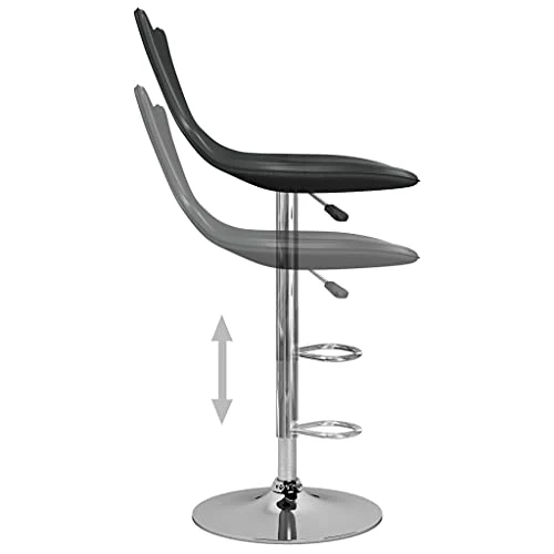 vidaXL Sgabelli da Bar 2 pz Grigi Similpelle