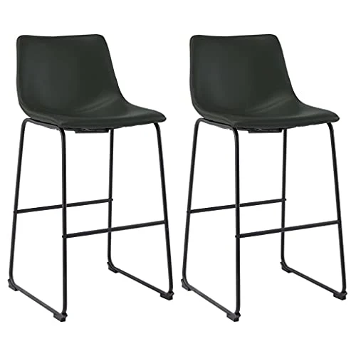 vidaXL Sgabelli da Bar 2 pz Grigi Similpelle