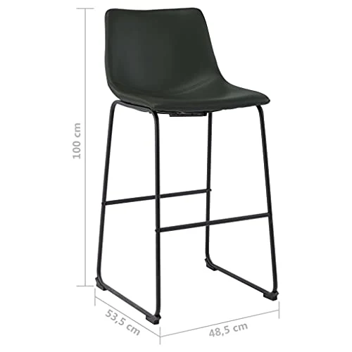 vidaXL Sgabelli da Bar 2 pz Grigi Similpelle