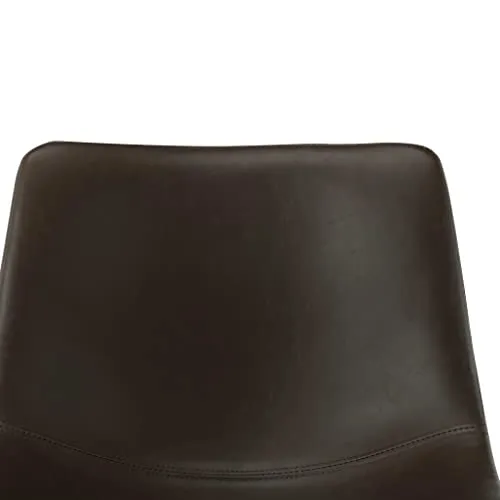 vidaXL Sgabelli da Bar 2 pz Marrone Scuro Similpelle