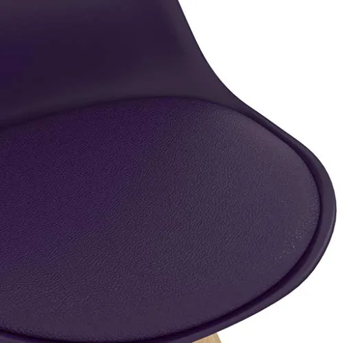 vidaXL Sgabelli da Bar 2 pz Viola PP e Legno Massello di Faggio