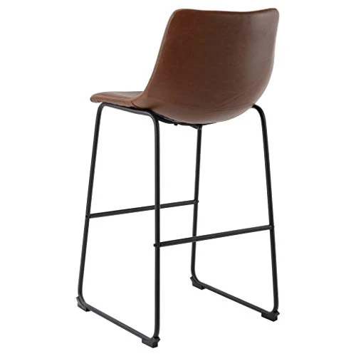 vidaXL Sgabello da Bar Marrone Chiaro Similpelle