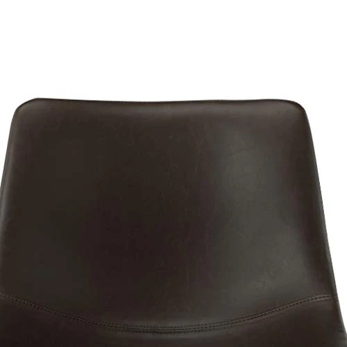 vidaXL Sgabello da Bar Marrone Scuro Similpelle