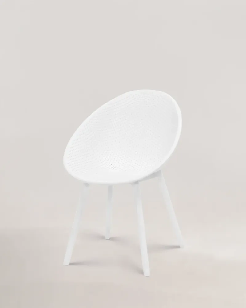 Virginia Design Chair Ivory White