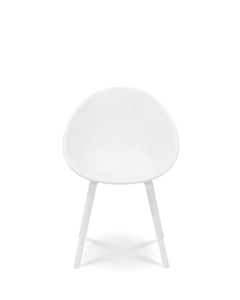 Virginia Design Chair Ivory White