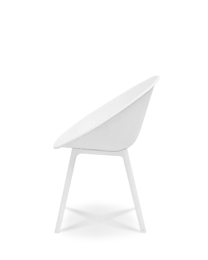 Virginia Design Chair Ivory White