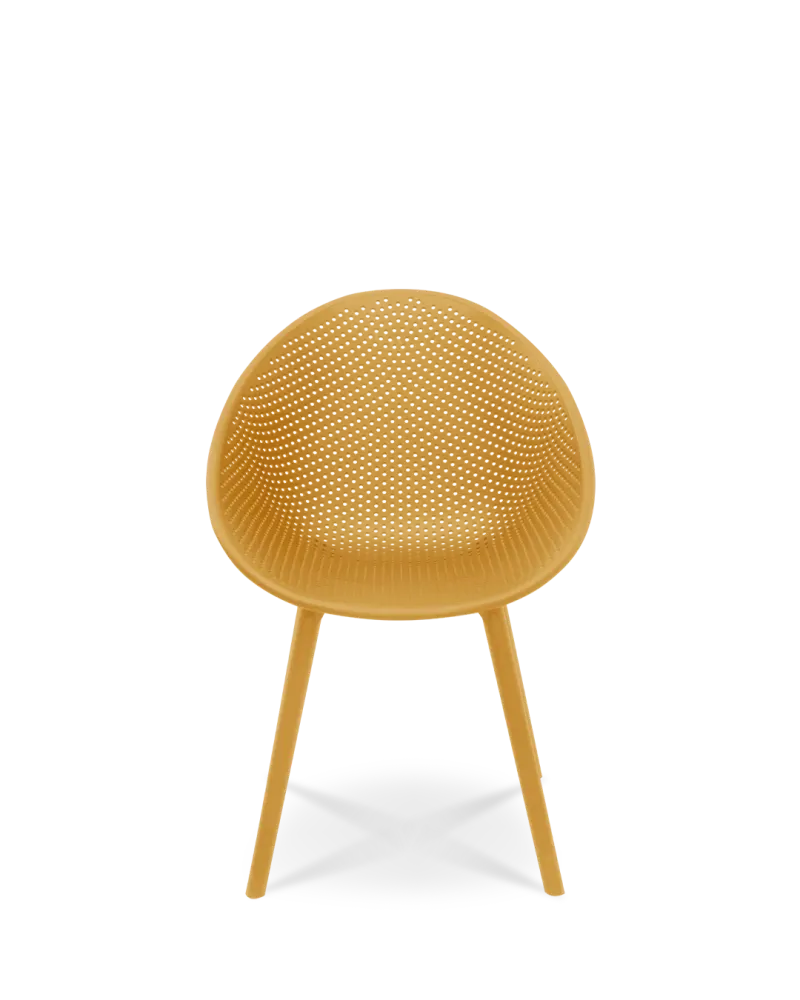 Virginia Design sedia vaso di argilla giallo