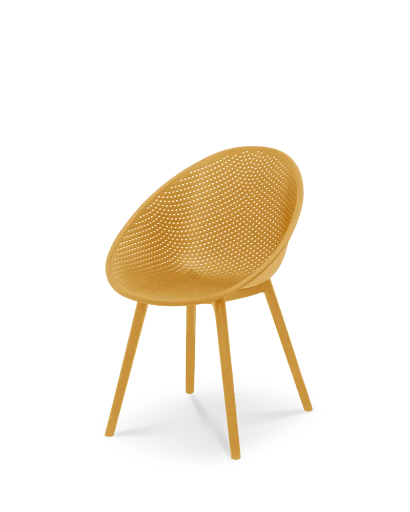 Virginia Design sedia vaso di argilla giallo