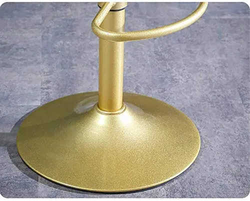 WANGFENG Sgabelli Ergonomico Moderno Sedia da Disegno con Base Metallica,Sgabello Stool Swivel Bar Regolabile,Velluto Cont...