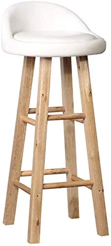 WANGFENG Sgabelli Sedie Sgabello da Bar Girevole Sgabello Alto da Cucina Rustica Struttura Legno Massello con Bancone Imbo...