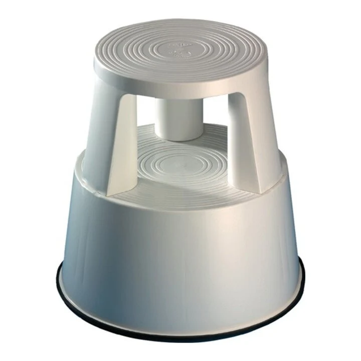 Sgabello con rotelle WEDO plastica grigio chiaro ( 9000460150 )