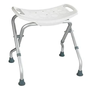 Wenko - Sgabello pieghevole Secura, colore: Bianco