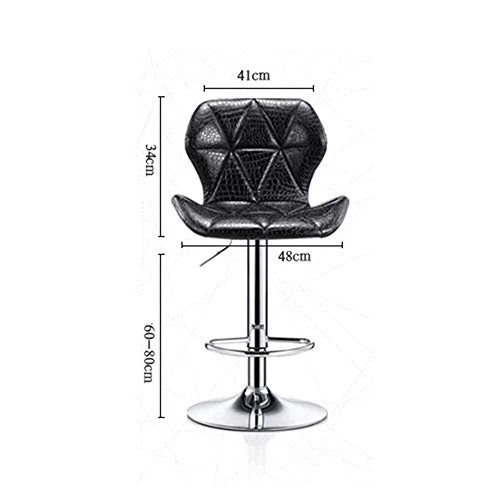 WH-IOE Sgabello da Bar Sgabello Semplice Bar Stool Schienale Bar Seggiovia Sedia Rotatoria Bar Chair Reception Cash Regist...