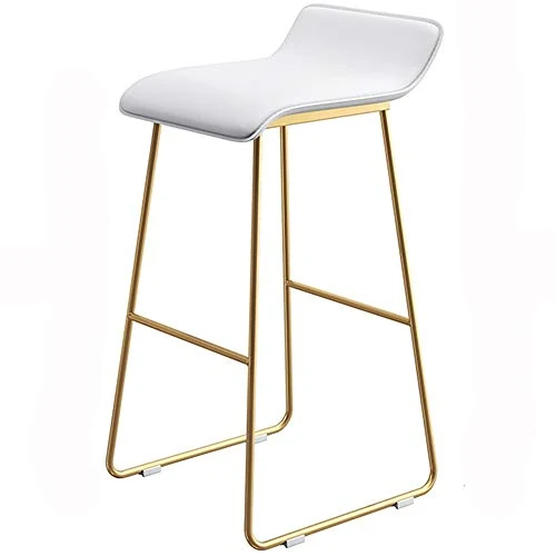 WHOJA Sgabelli da Bar semplicità Moderna Mobili da Bar Sgabello Alto Sedile PU Sedia da Pranzo Gamba di Metallo Peso del C...