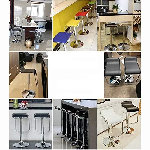 WHOJA Sgabelli da Bar semplicità Moderna Sedia da Bar Elevando rotativo Mobili da Bar Cuscino PU Cornice Metallica Peso de...