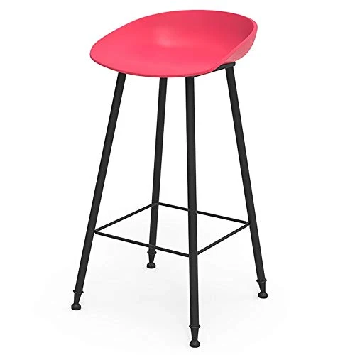 WHOJA Sgabelli da Bar semplicità Moderna Sgabello Ferro battuto per la casa Sedia da Bar Plastica PP Sedia da Cucina Desig...