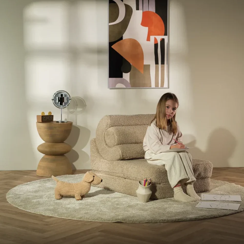 Wigiwama Baby pouf multifunzionale Flipster Biscuit