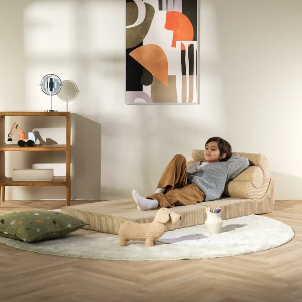 Wigiwama Baby pouf multifunzionale Flipster Brown Sugar