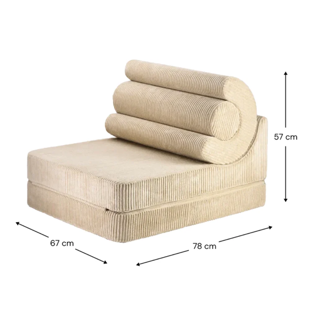 Wigiwama Baby pouf multifunzionale Flipster Brown Sugar
