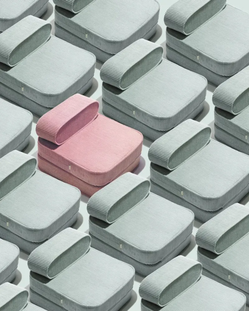 Wigiwama - Flip Chair - Mousse rosa