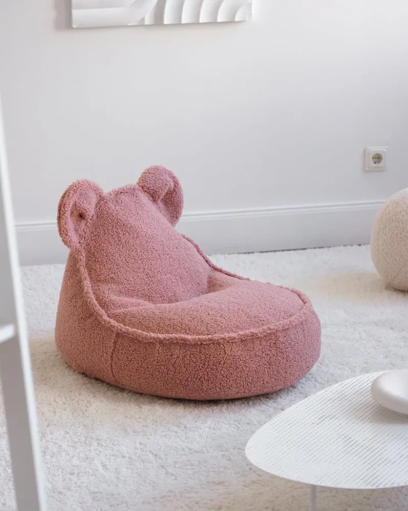 Wigiwama - Guave Pink Bear Teddy Beanbag