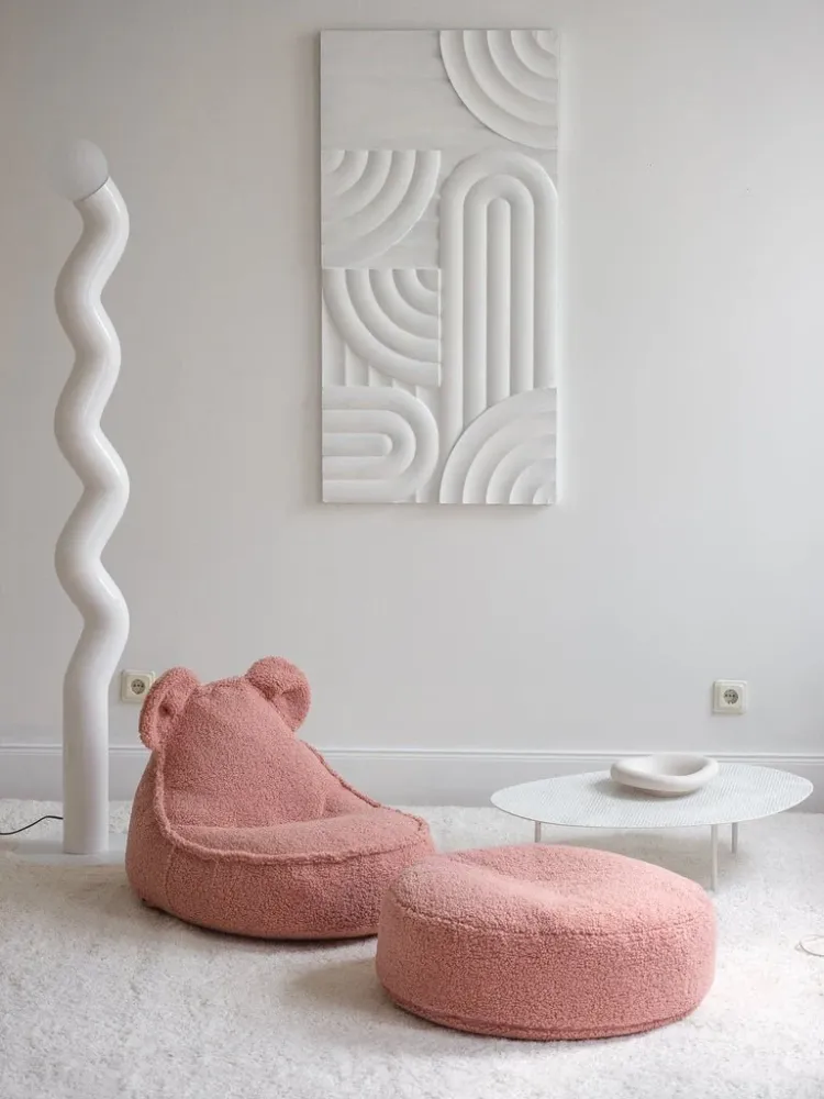 Wigiwama - Guave Pink Bear Teddy Beanbag